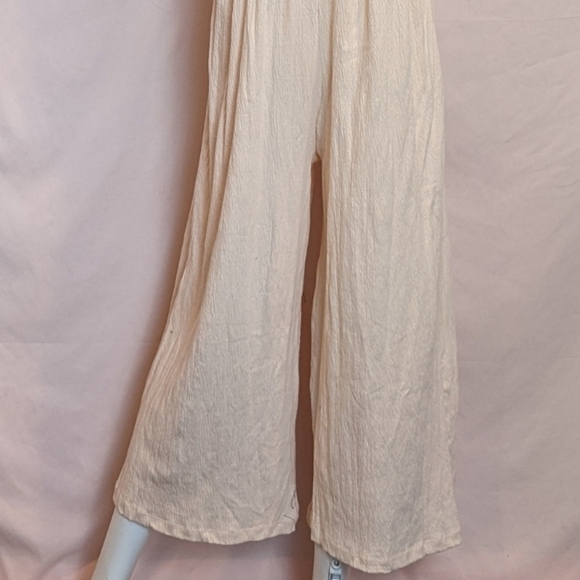 ASOS Pink Strappy Wide Leg Button Up Back Jumpsuit size 6 - Picture 7 of 10